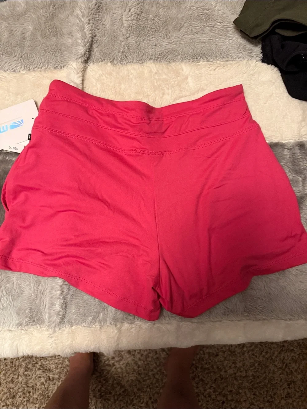 Marika Hot Pink Drawstring Athletic Shorts